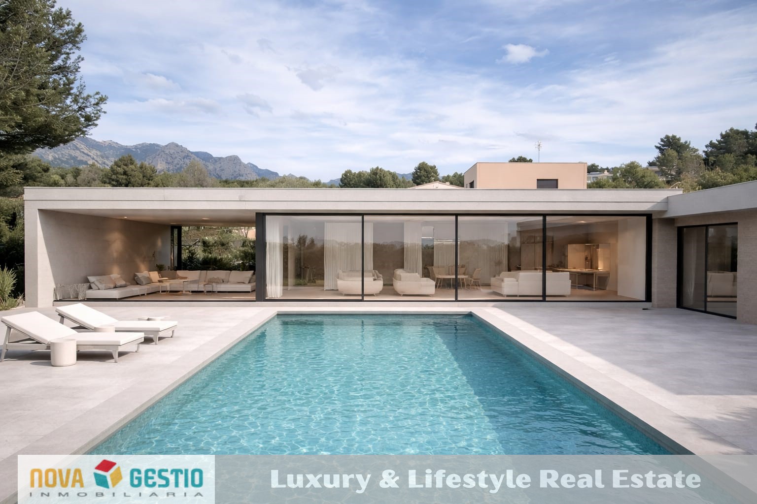 Chalet de lujo con piscina a estrenar en Bunyola : : CH1929BU-VES